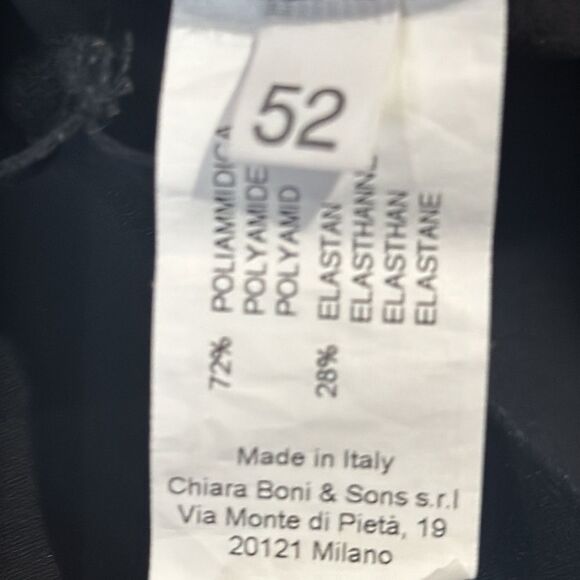 NWT Chiara Boni LA PETITE ROBE GRETEL ILLUSION COCKTAIL DRESS SZ 52/ US 16 Black - Picture 12 of 13